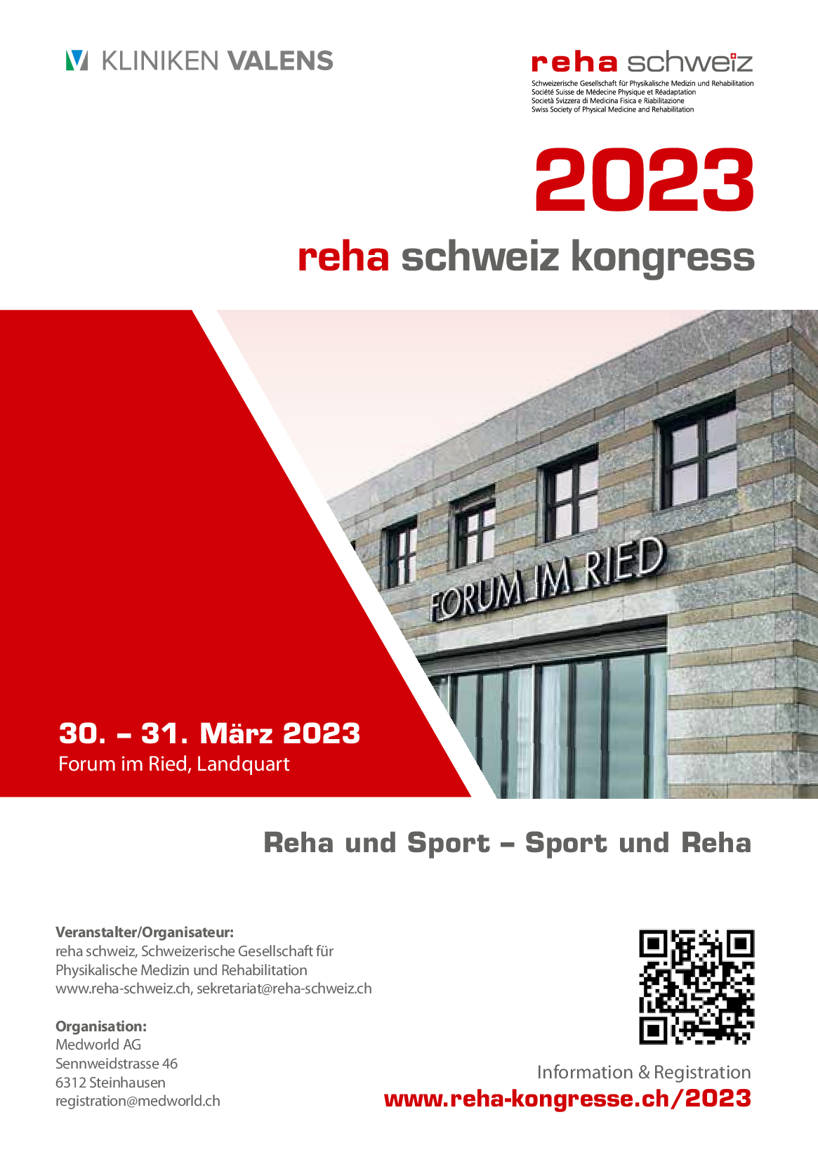 reha schweiz kongress 2023 - save the date